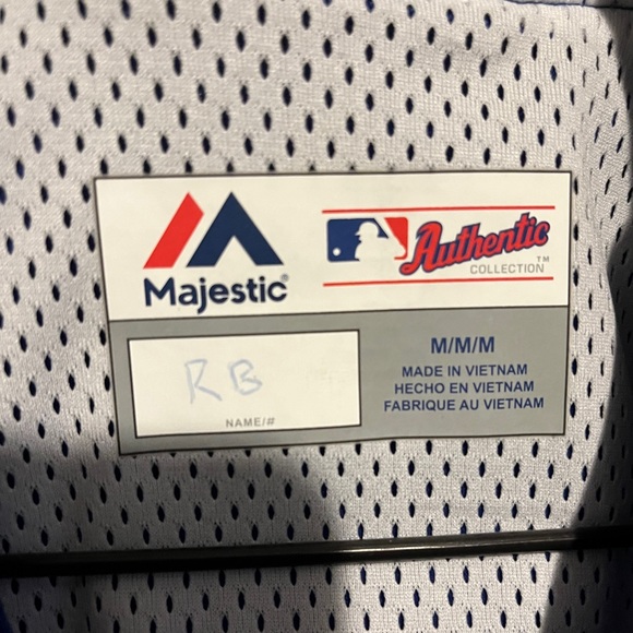 Blue Jays Majestic Warm up Jacket - Picture 2 of 3